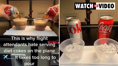 Here Is Why Flight Attendants Hate To Serve Diet Coke During A Flight Au