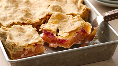 Apple slab pie with crumb topping is perfect pie for the holidays! Apple-Raspberry Slab Pie Recipe - Pillsbury.com