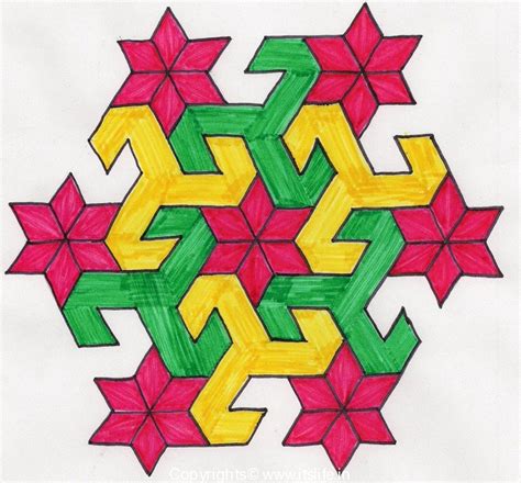 Easy Rangoli Designs With Dots For Kids