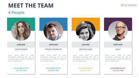 Team Introduction Slide Template Free Tutoreorg Master Of Documents