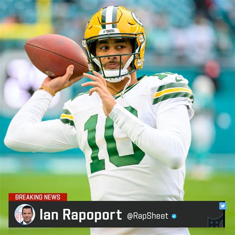 Ian Rapoport On Twitter The Packers New Qb1 — Jordan Love