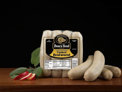 Cooked Bratwurst Natural Casing Boars Head