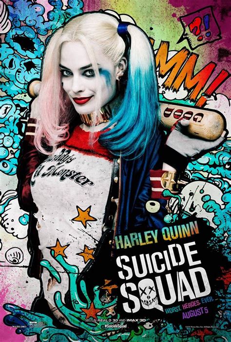Suicide Squad 2016 Poster Harley Quinn Dceu Dc Extended Universe