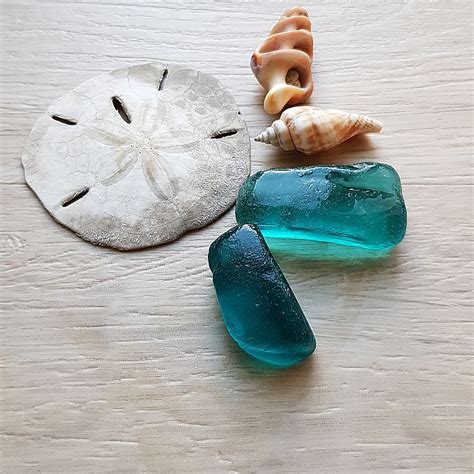 Teal Sea Glass Genuine Sea Glass Inspire Uplift