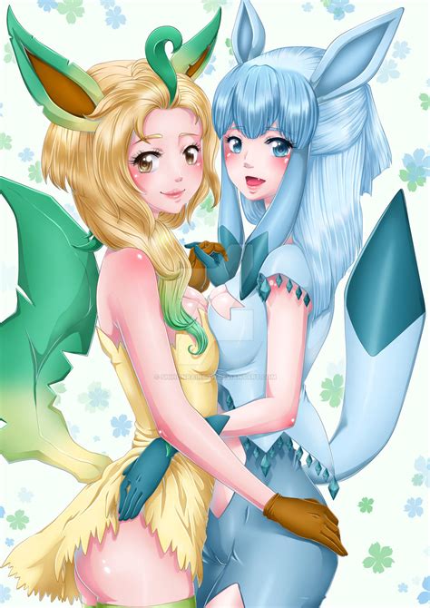 Leafeon X Glaceon By Shihonrainbow On Deviantart