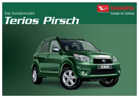 Terios Pirsch Prospekt Daihatsu