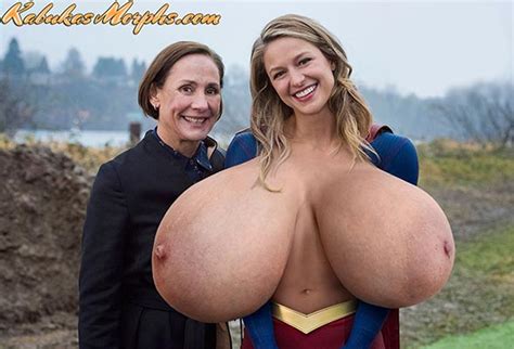 cute supergirl posing with her giant tits out kabuka