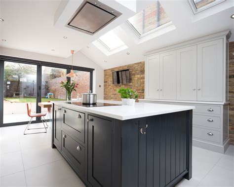 Maple And Gray Pale Grey And Charcoal Kitchen