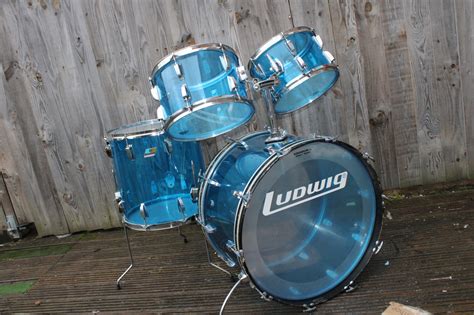 Ludwig 70s Vistalite Big Beat 24 Outfit In Blue Uk