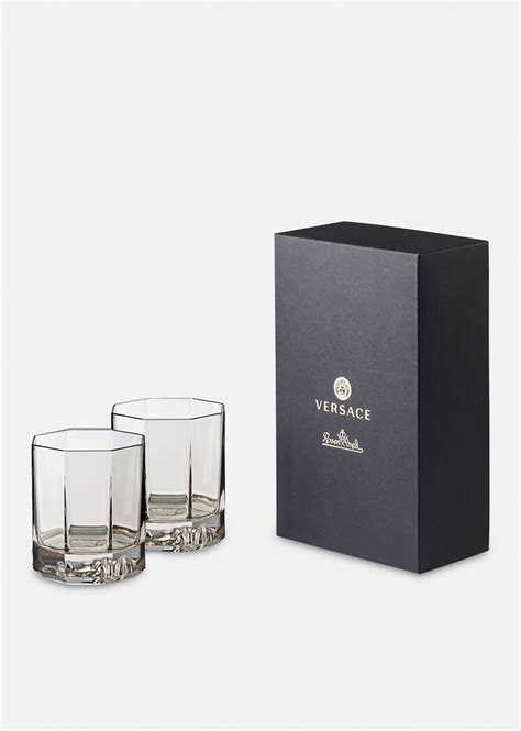 Medusa Lumière Haze Set 2 Whiskey Glasses Versace Official Online Store
