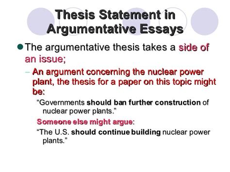Good Thesis Statements For Persuasive Essays Thesis Title Ideas For