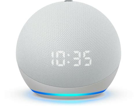 Amazon Echo Dot 4th Gen 2020 Smart Speaker With Clock Alexa Glacier