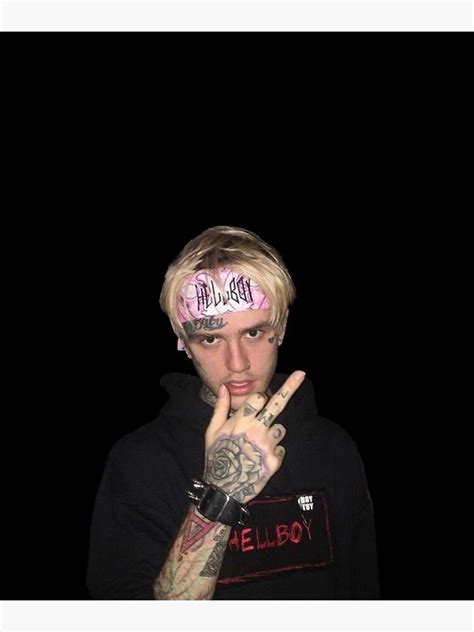 Lil Peep Picture Of Him Giving The Finger Poster Poster For Sale By