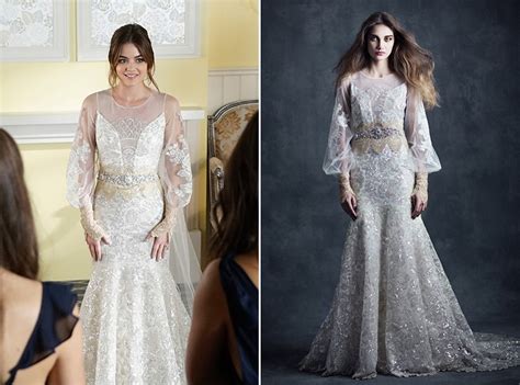 I am in search of bridesmaid dresses for my weeding, but i am little confused because it's a dress she wore for one of the photos for the show not in one of the episodes, its dark purple with a kind of light purplepink thick. Pretty Little Liars Wedding Gown, Bridesmaid Dress Details ...