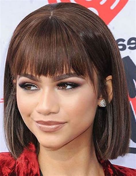 Ideas Of Medium Hairstyles With Fringe And Layers In Frisuren