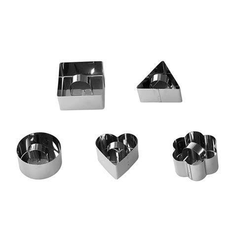 5 Stylesset Stainless Steel Cookie Cutter Set Biscuit Cookies Pastry