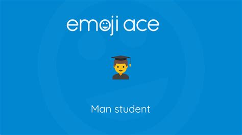 👨‍🎓 Man Student Emoji Ace