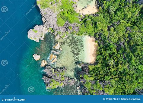 Caramoan Islands Camarines Sur Matukad Philippines Wild White Sand Beach Stock Photo Image