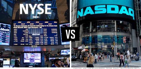The new york stock exchange (nyse, nicknamed the big board) is an american stock exchange at 11 wall street in the financial district of lower manhattan in new york city. NYSE vs. Nasdaq: How They Work! - Market News - 19 August ...