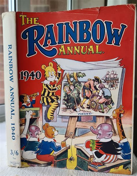 1940 Rainbow Annual Comic Book Cover Book Cover Comic Books