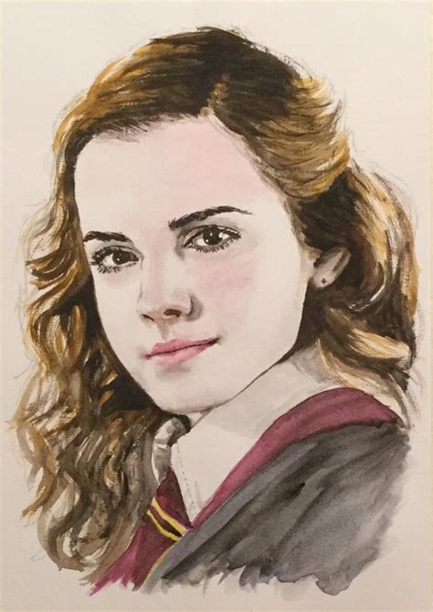 Hermione Granger Painting Nick Paints Surrey Based Artist