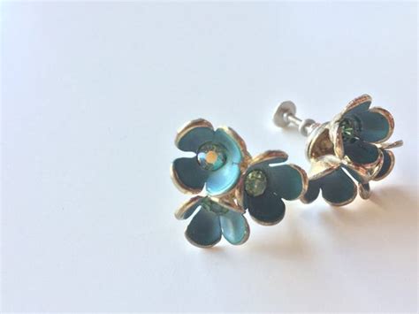 Items Similar To Beautiful Blue Clip On Earrings On Etsy
