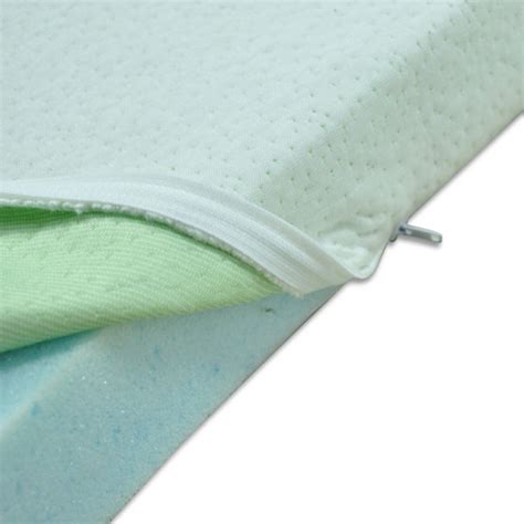 Cooling mattress pads can make your mattress feel cooler and comfier. Cool Gel Memory Foam Mattress Topper Bamboo Fabric Cover ...