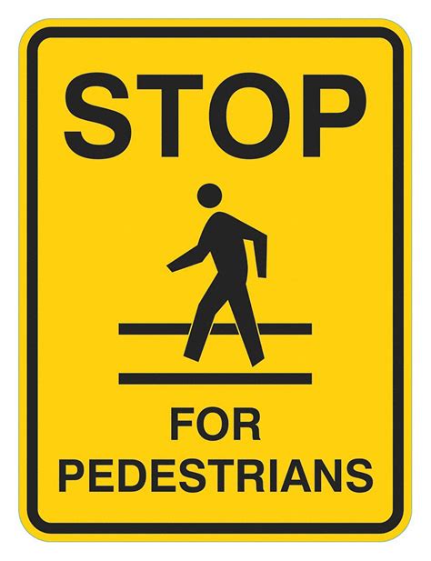 Lyle Stop For Pedestrians In Crosswalk Traffic Sign Sign Legend Stop