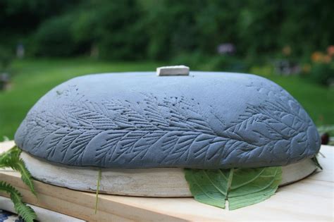 The Skillful Bee Ceramic Bowl W Nature Impressions Seramik Tasarım