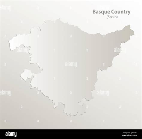 Basque Country Map Autonomous Community Spain Card Paper 3d Natura