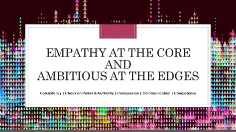 Empathy At The Core And Passionately Ambitious At The Edges