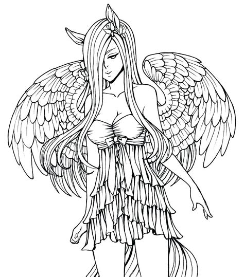 Advanced Fairy Coloring Pages At Free