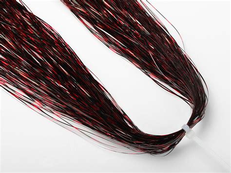 Grizzly Barred Magnum Flashabou Fly Tying Flash Striped Bucktail