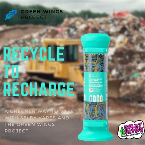 Disposable Vape Recycling Scheme At Selby Vapes