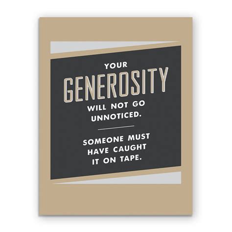 Generosity Thank You Card Etsy