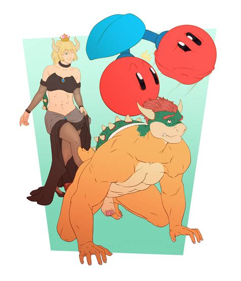 Rule 34 9x9 Ballbusting Bowser Bowsette Clone Cock And Ball Torture