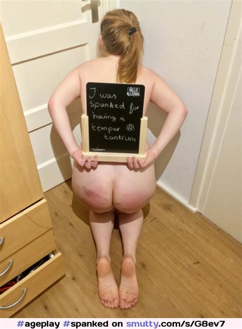 Ageplay Spanked Barebottom Nude Nopanties Humiliation Punishment