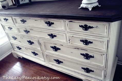Shop wayfair for all the best distressed finish white bedroom sets. Distressed White and Wood Dresser/Buffet/ Changing Table ...