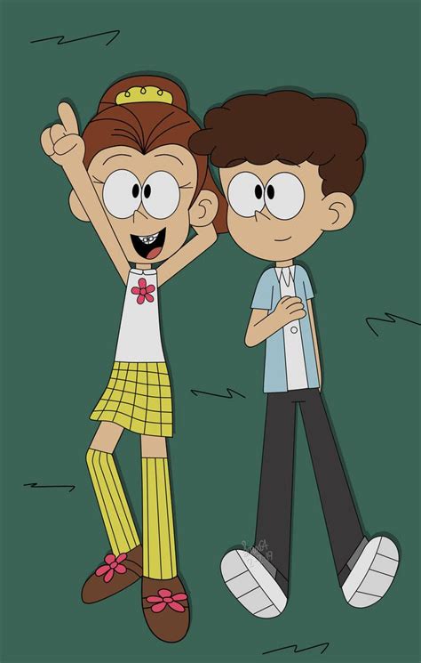 Tlh On Grass Luan And Benny By Jmx64 Loud House