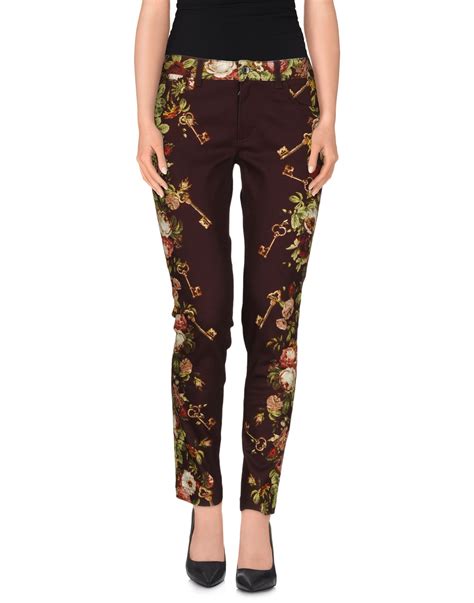 Lyst Dolce And Gabbana Casual Trouser In Purple