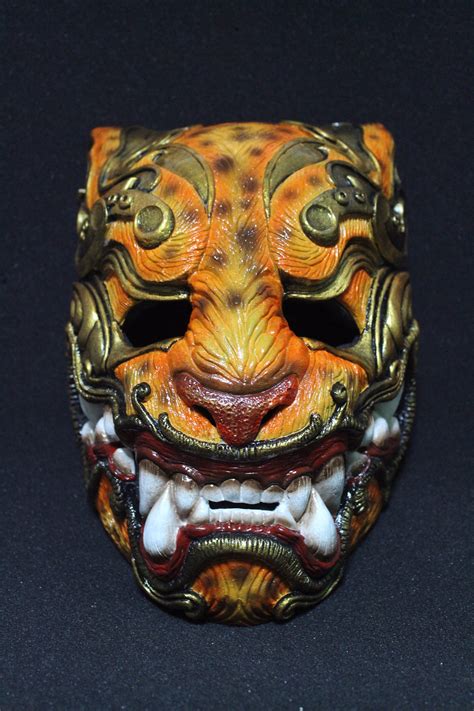 Mask Tiger Mask Assassin Samurai Kabuki Malaysia Samurai Armor Etsy