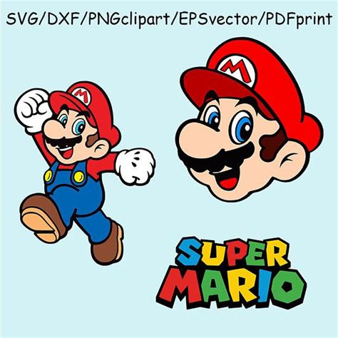 Mario SVG Super Mario SVG Mario Bros DXF png Clipart svg | Super mario svg, Super mario, Super ...