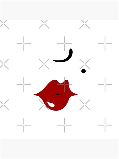 Sexy Lovely Marilyn Kissing Red Lips Poster For Sale By Frikybomb Redbubble