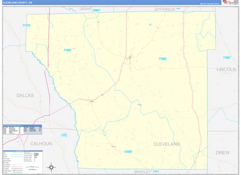 Maps Of Cleveland County Arkansas