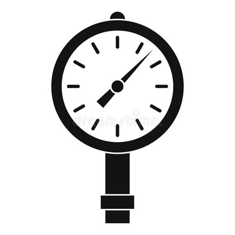 Manometer Or Pressure Gauge Icon Simple Stock Vector Illustration Of