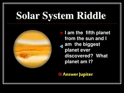 Ppt Class Solar System Riddles Powerpoint Presentation Free Download