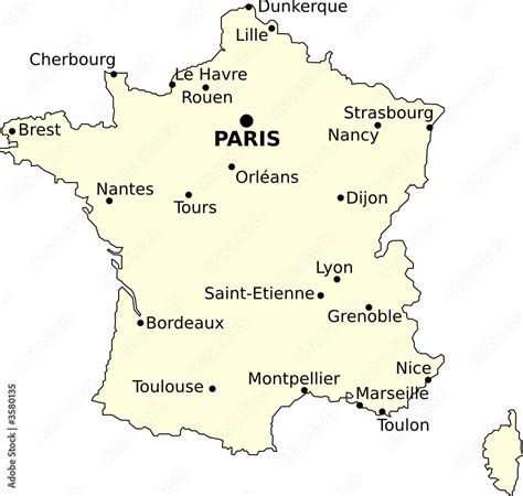 Carte De France Avec Principales Villes A Imprimer Carte France The