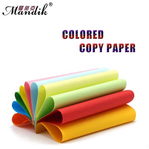 Multicolor Paper 80g A4 Colored Copy Paper 10 Color Available 100