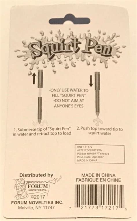 Squirt Pen Squirting Water Bar Joke Magic Trick Prank Gag T Shoots