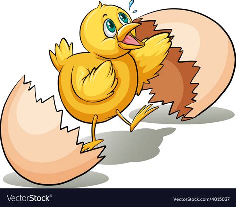 An Egg Hatching Royalty Free Vector Image Vectorstock